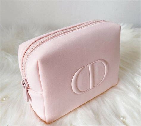 dior makeup bag beige|free dior makeup bag.